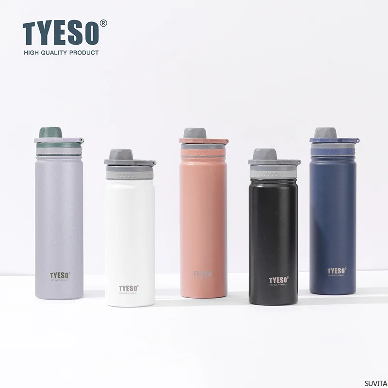TYESO 530/750ML frascos de vacío termo de acero inoxidable botella de agua vaso para beber mantener la taza de café térmica fría y caliente