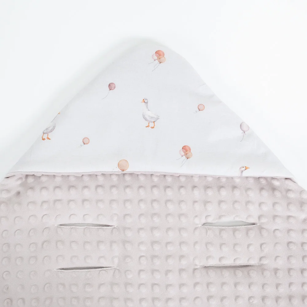 Manta para asiento de coche para bebés con capucha a prueba de viento, 90x90Cm, doble cara, usable en otoño e invierno, cálida para niños y niñas, manta para bebé
