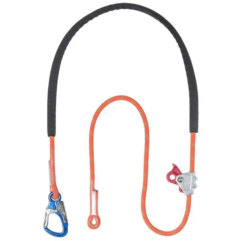 Cuerda de Seguridad de 12 mm para Electricistas, Ajustable en Altura, Cinturón Plano para Prevención de Caídas, Equipo de Seguridad para la Construcción
