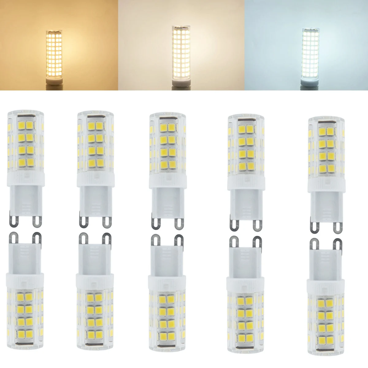 10 Uds Mini G9 bombillas LED de cerámica lámpara de luz 7W 9W 18W 20W 24W 2835 SMD reemplazar 100W halógeno 220V lámparas decoración del candelabro del hogar