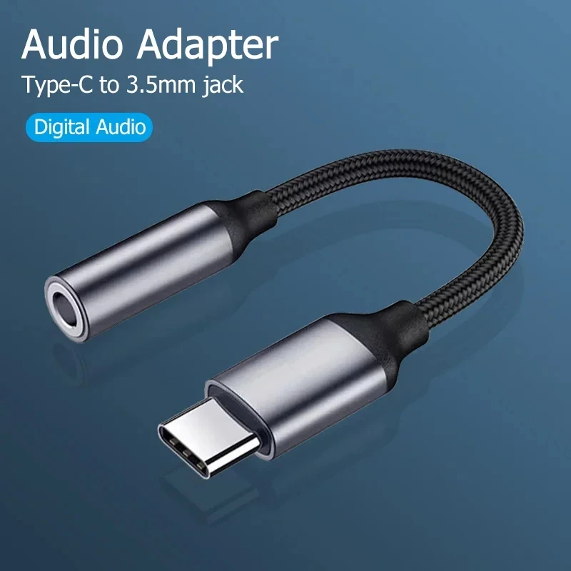 Cable adaptador de Audio USB tipo C a conector de 3,5mm para iPhone 15 16 Pro Max Plus/iPad Pro 11 13 Air 11 13 Mini 6 7 convertidor de auriculares