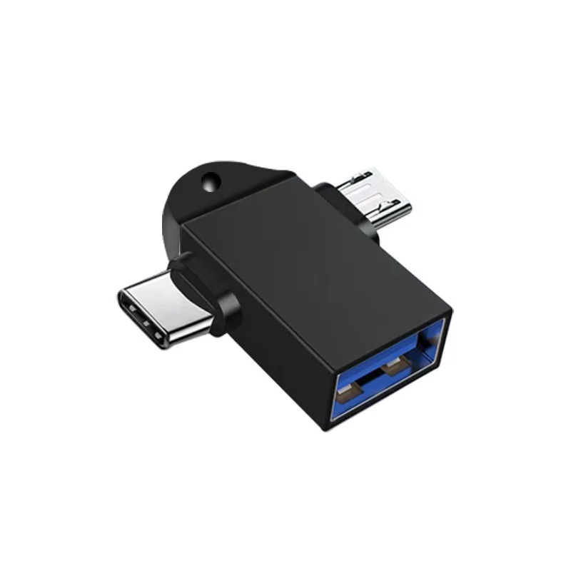 Adaptador OTG 2 en 1 para Android tipo C, Cable Otg tipo C para Xiaomi, tableta, unidad de disco duro, disco Flash, convertidores de ratón USB