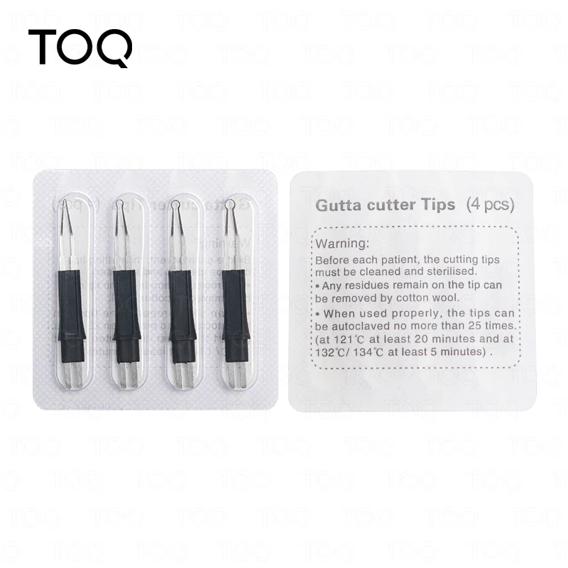 4 unidades/paquete de puntas calentables para cortador de gutapercha dental, para corte de gutapercha y cuidado de la encía