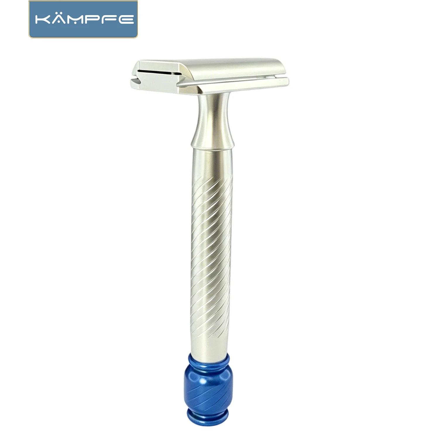 KAMPFE - Protector de Seguridad Metálico de Aluminio CNC Tradicional 30 °   Maquinilla de Afeitar Manual de Doble Filo con Ángulo Fijo para un Afeitado Preciso