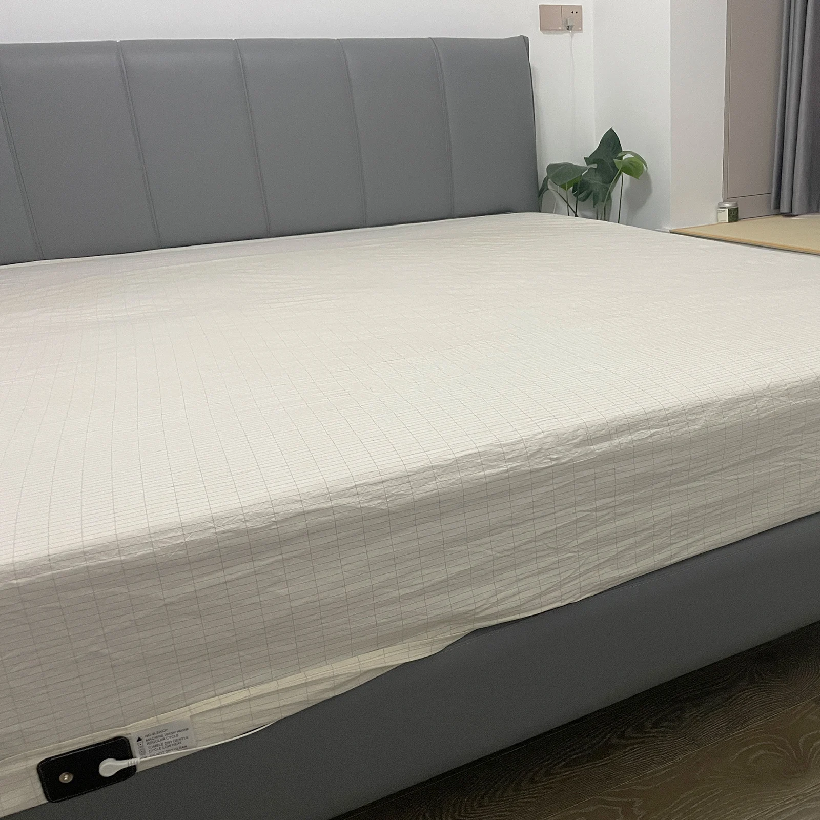 Sábanas ajustadas de puesta a tierra, Sábana conductora de fibra plateada con conexión a tierra, anti-ESD, liberación electrostática a prueba de radiación