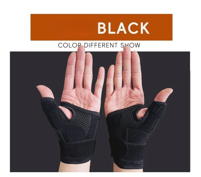 Guante protector de muñeca con funda para tendón con soporte, protección de palma, pulgar, deportes, Fitness, esguince masculino y femenino, fracturas, enfermería fija