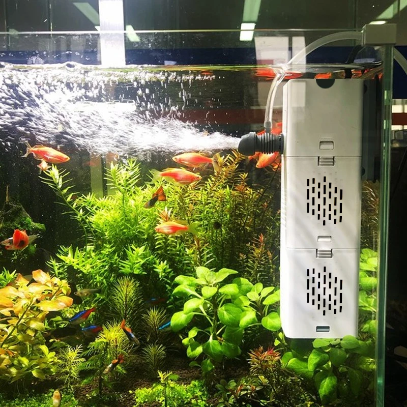Bomba de filtro de acuario, aireador de oxígeno de aire silencioso sumergible para pecera, bomba de agua interna, bomba de aire para acuario, fabricante de ondas de 220v