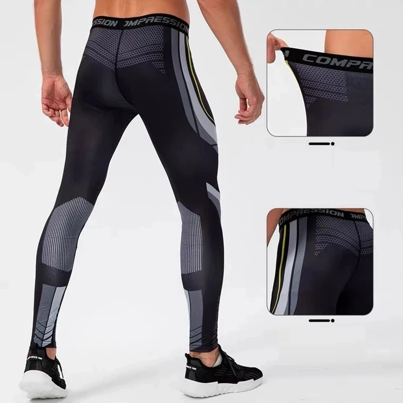 Mallas para correr para hombre, ropa deportiva de secado rápido, mallas deportivas para gimnasio, entrenamiento, trotar, pantalones deportivos, pantalones deportivos de compresión