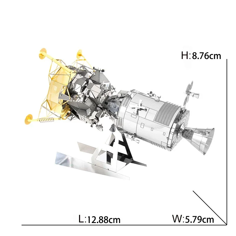 Rompecabezas de Metal 3D para exploración espacial, lanzadera Hubble, telescopio espacial, modelo de Marte Rover, juguete para niños, rompecabezas creativo, juguetes de regalo