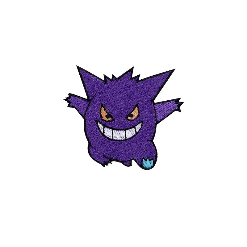Parche de Gengar de 3 estilos originales, insignia DIY, parche de tela bordado, adorno para ropa, bolsos, chaquetas de plumas y vaqueros, regalo de Navidad