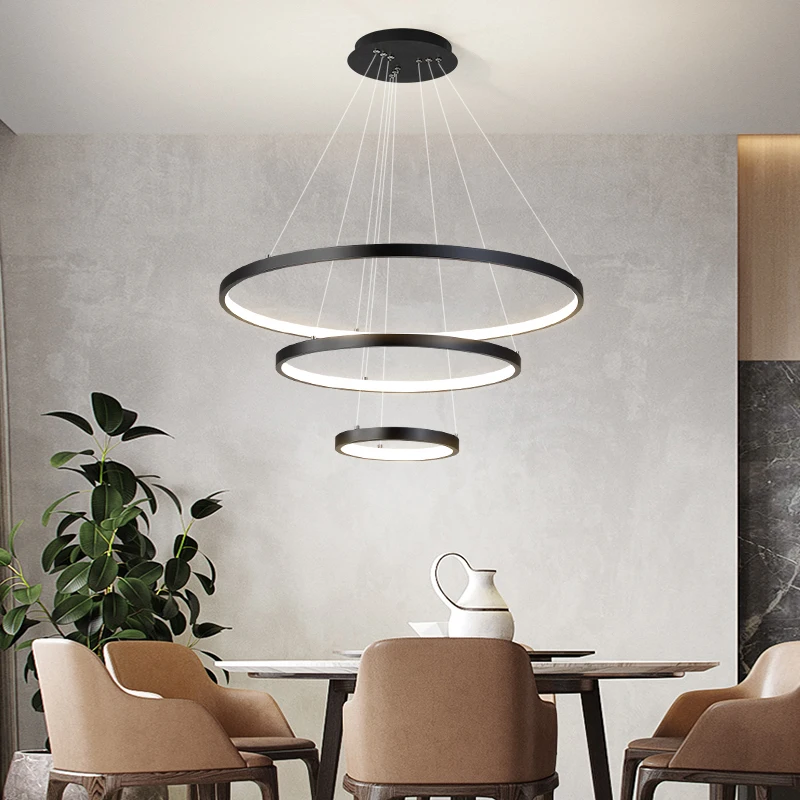 Candelabro de techo Led moderno para Villa, sala de estar, dormitorio, comedor, candelabro de hierro, iluminación Interior del hogar, luces decorativas