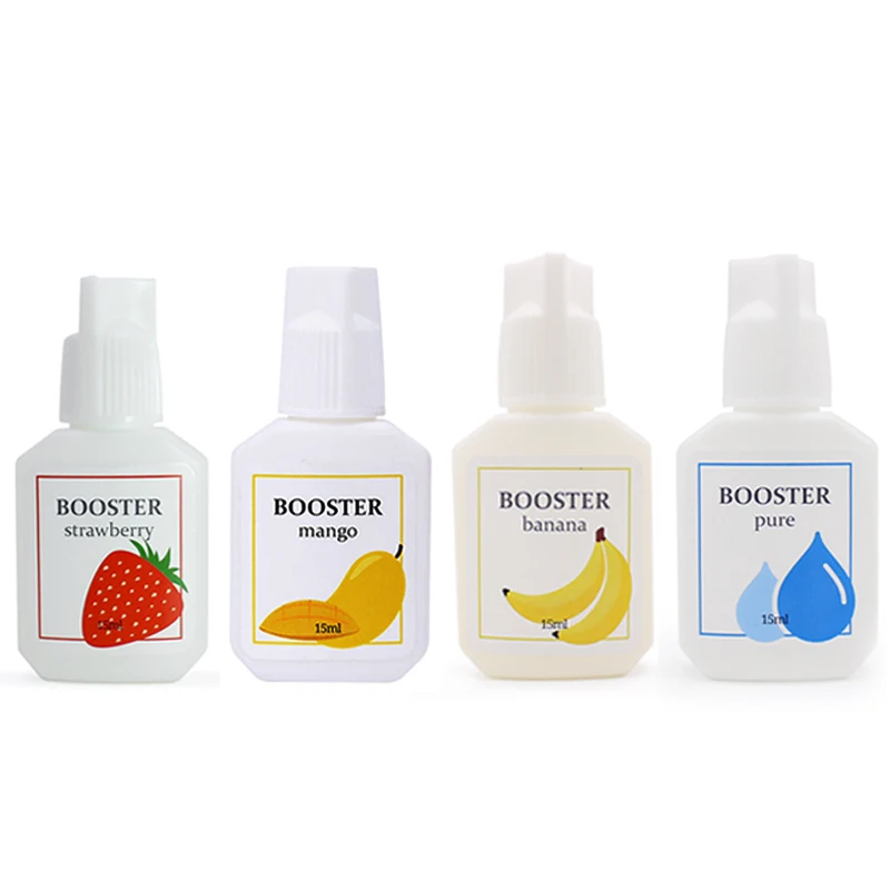 10 botellas de pegamento para extensión de pestañas, potenciador de plátano puro Corea, 15ml, Super Bonder, herramientas de maquillaje duraderas y transparentes, imprimación de fresa pura