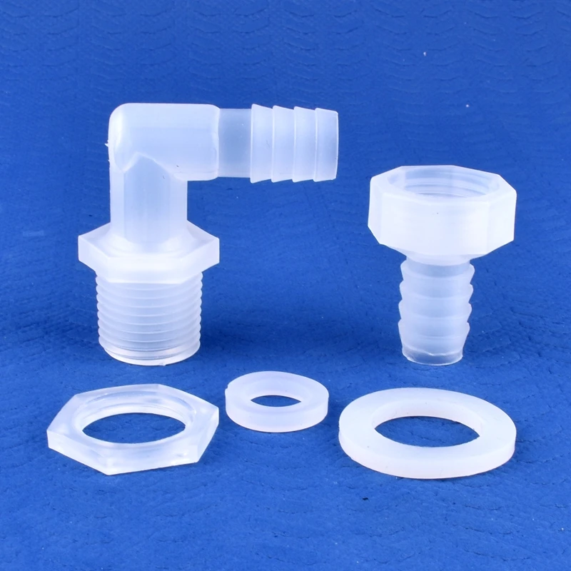 Conector de codo perforado G1/2 a 4 ~ 20mm, bomba de aire para acuario, junta de manguera, conector de tubería de agua para riego de jardín, 1 ~ 50 Uds.