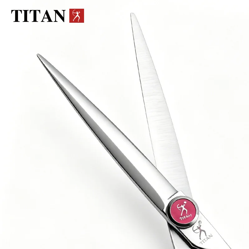 Titan Pet Tools - Tijeras de Corte para Peluquería Canina, 7 Pulgadas, Acero Japonés, Tijeras para Perros y Gatos