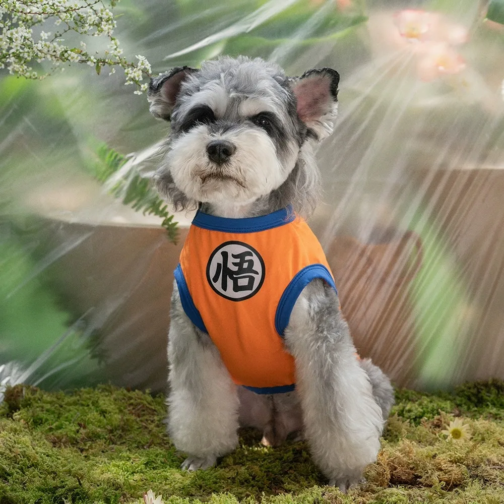 Nuevo Goku chaleco para mascotas gato perro verano Schnauzer cachorro Teddy perro pequeño Bichon gato ropa primavera, otoño, verano