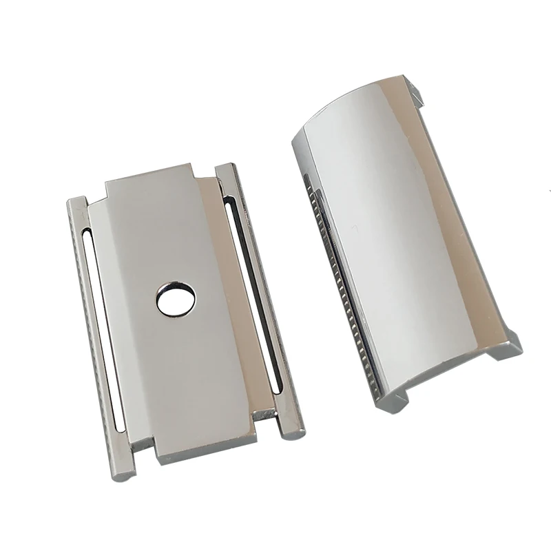 Cabezal de afeitadora de seguridad Dscosmetic AX de acero inoxidable para hombres, para afeitado en húmedo, fabricado con CNC