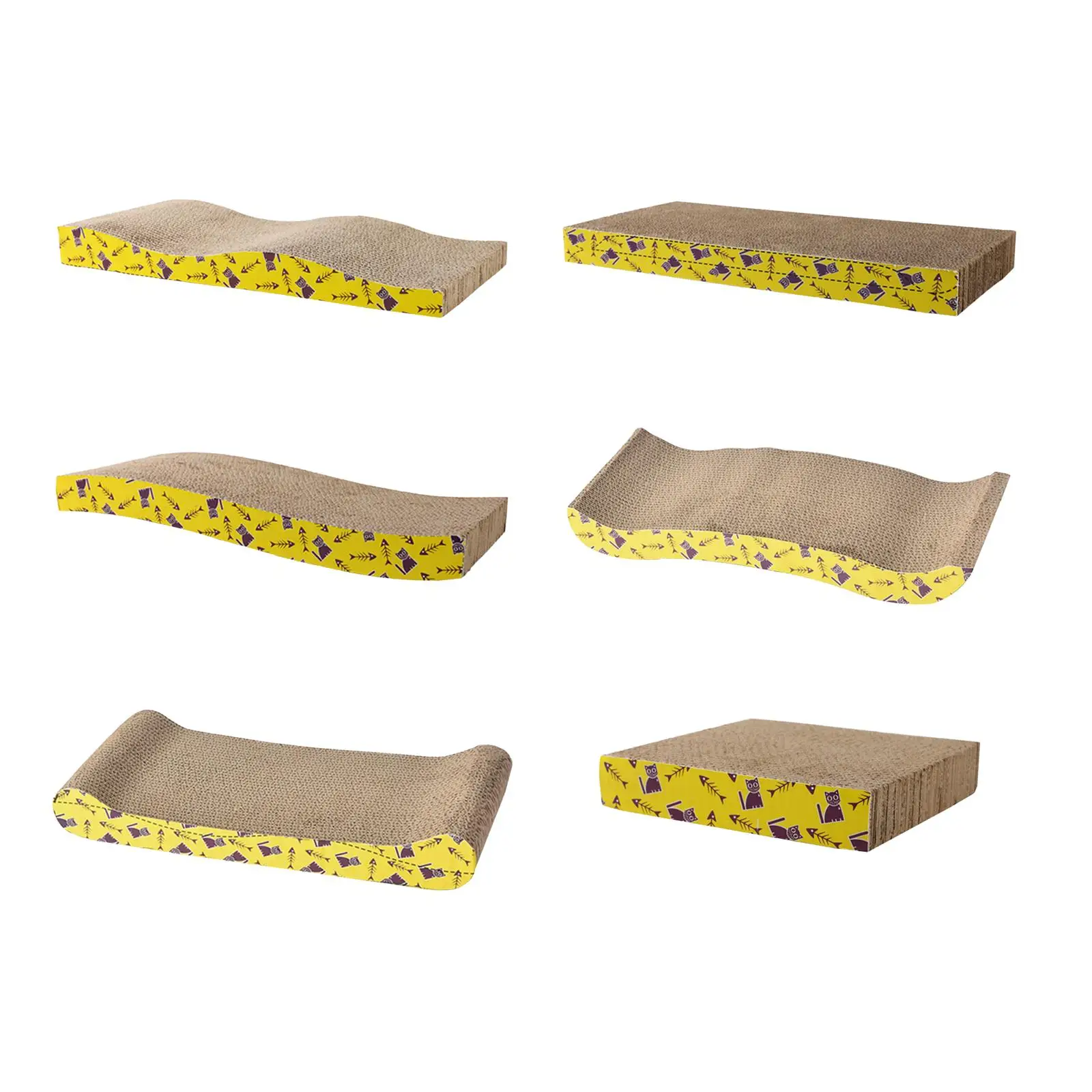 Cama rascadora de cartón para gatos, almohadilla para rascar, nido, tabla para dormir, gatos pequeños, medianos y grandes