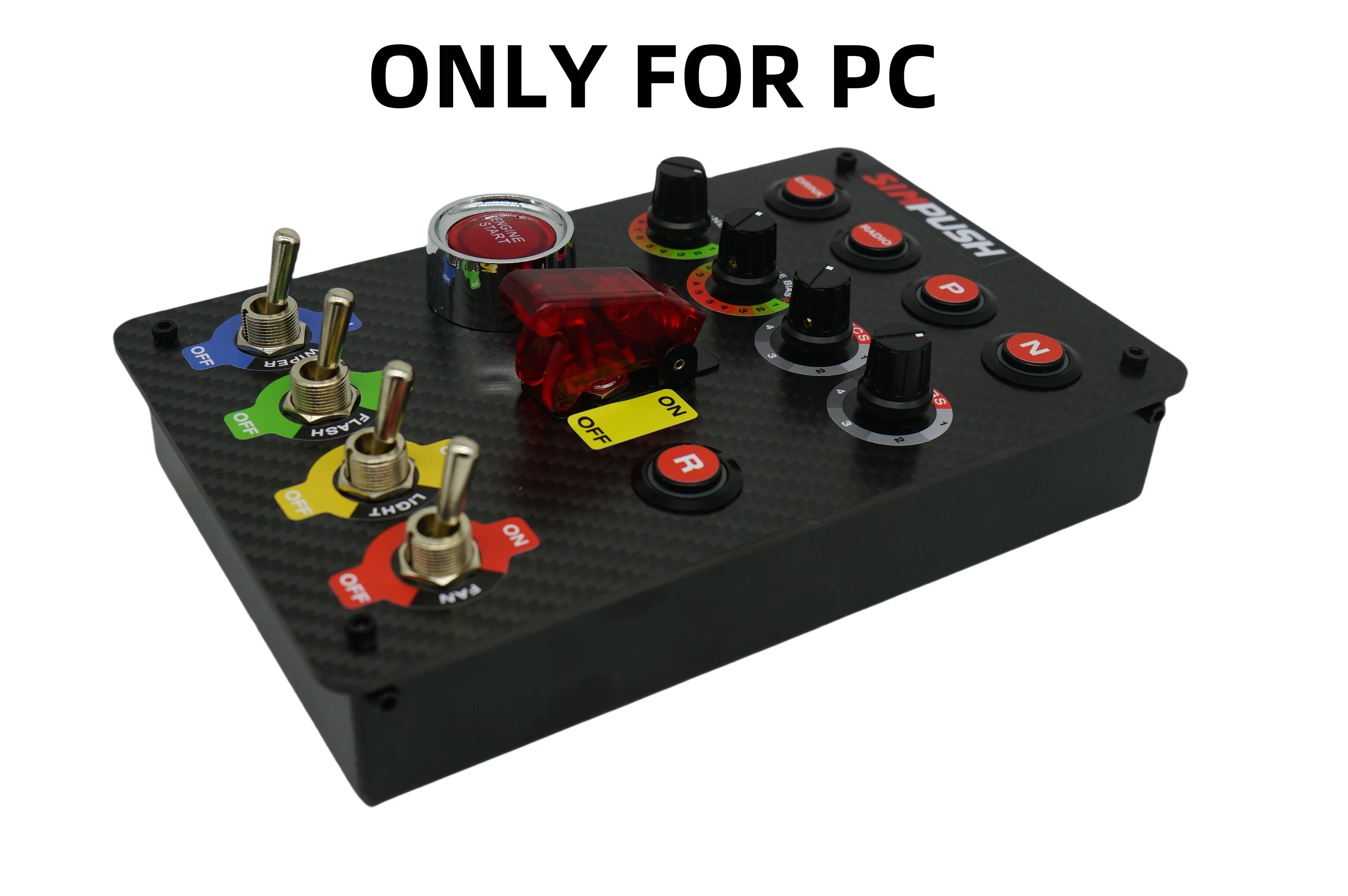 Caja de Botones SIMPUSH para Simulación de Carreras SIMAGIC FANATEC THRUSTMASTER SIMUCUBE