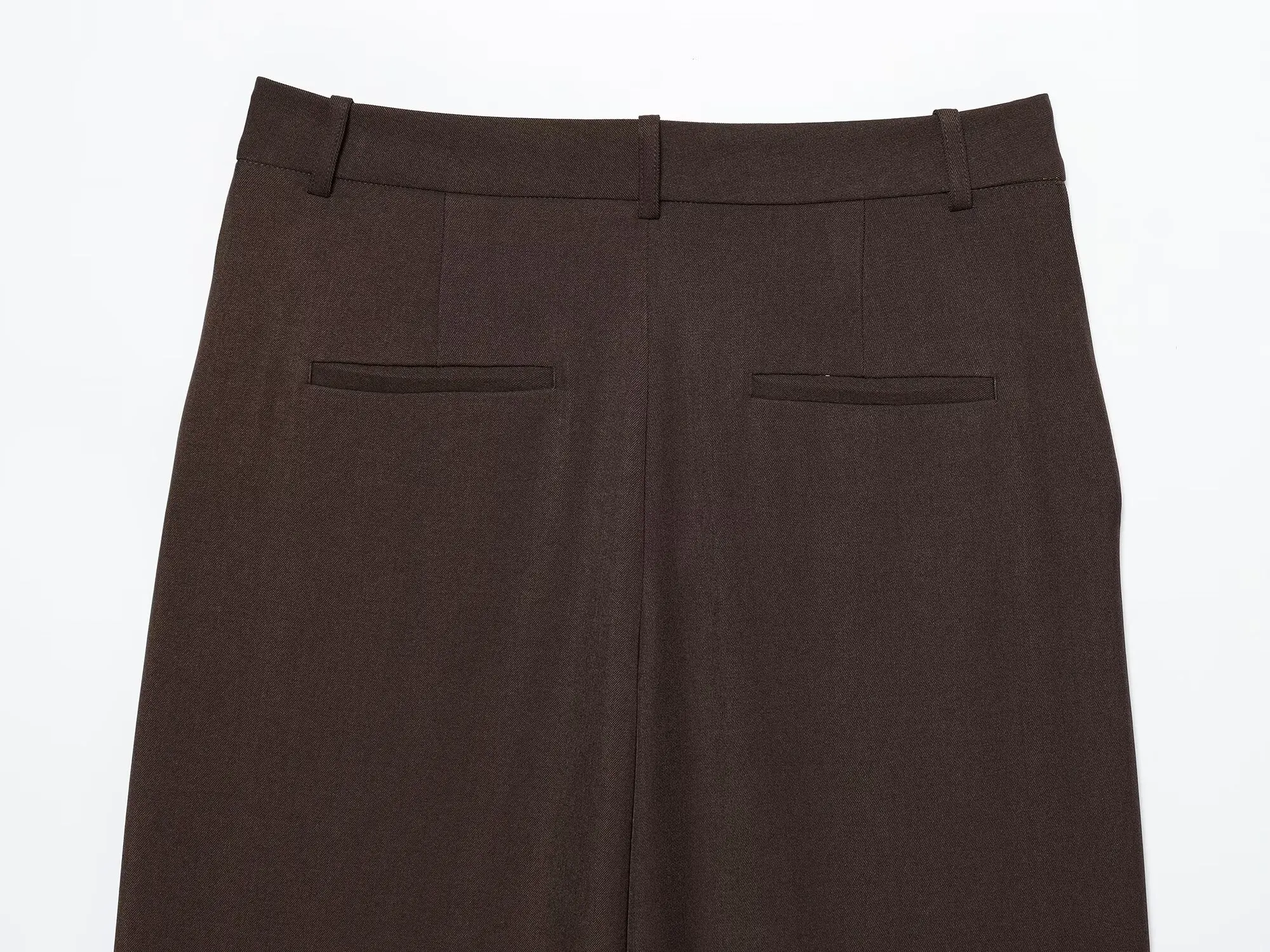 BSAY otoño nuevo producto 2025 ropa de mujer con cinturón, cuello, camiseta sin mangas o pantalones casuales de pierna recta de cintura alta
