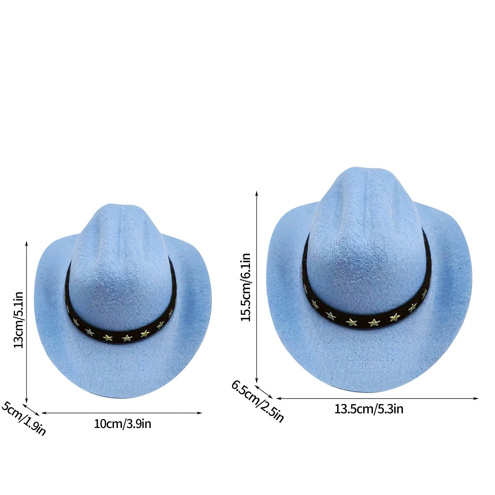 Sombrero de vaquero para perros y gatos, ropa de vaquero, sombrero ajustable para cachorros, adecuado para perros pequeños y gatos, foto de decoración para fiesta de cumpleaños