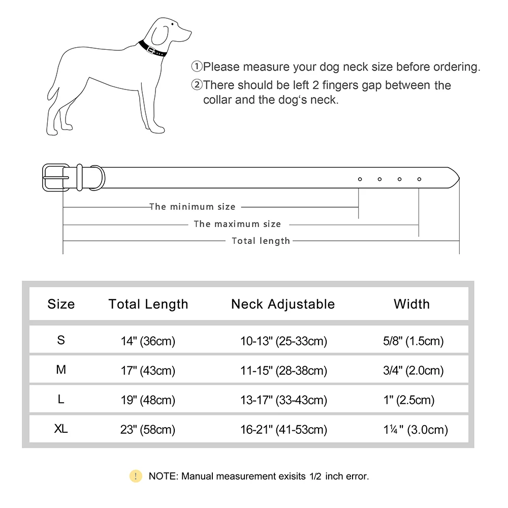 Collar de cuero para perros, collares duraderos para perros, Collar Pitbull acolchado suave para mascotas, ajustable para perros pequeños, medianos y grandes, productos para mascotas Pug