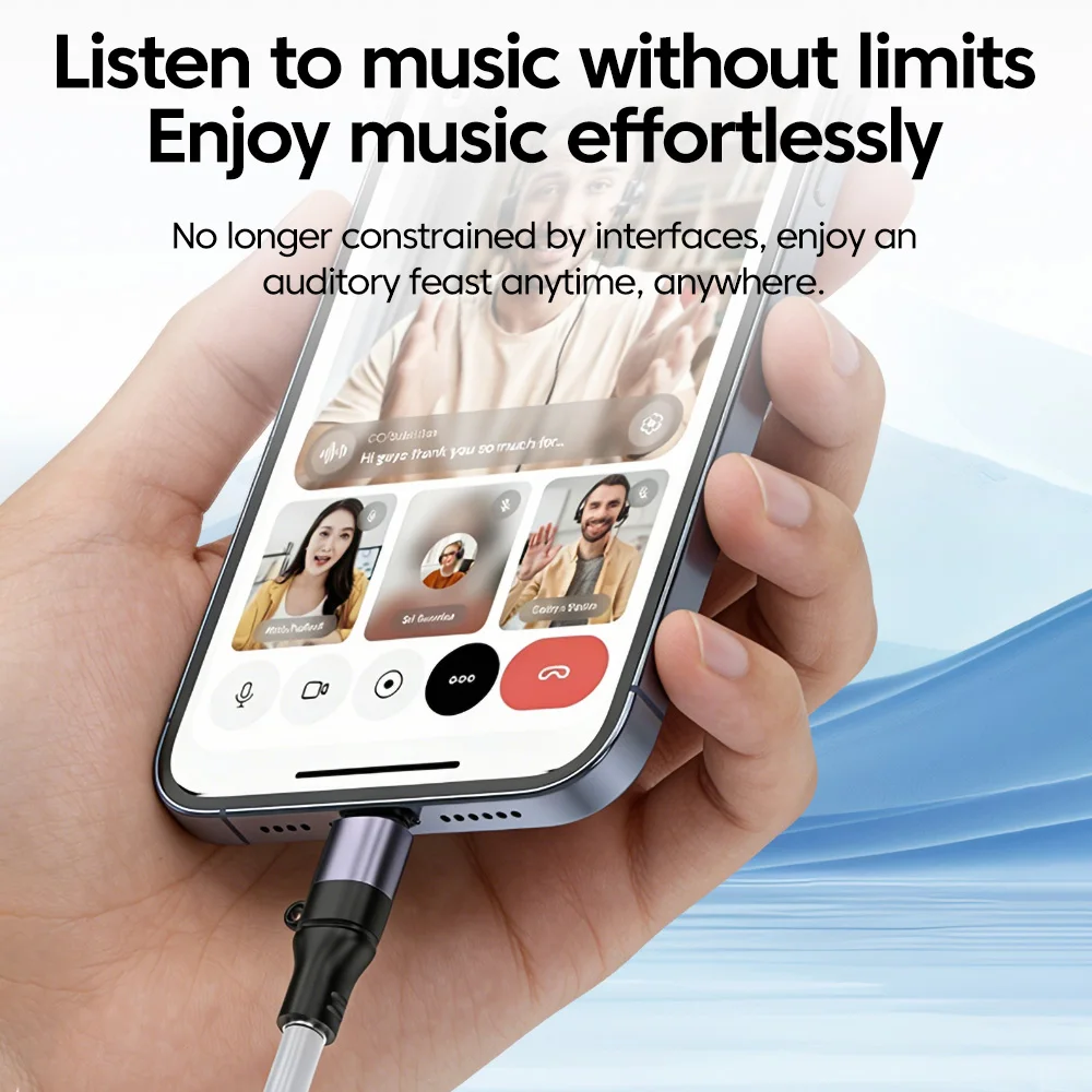 Mini USB tipo C 3,5 Jack adaptador de auriculares USB C a 3,5mm auriculares adaptador de Audio auxiliar para iPhone 17 16 15 Samsung Huawei Xiaomi