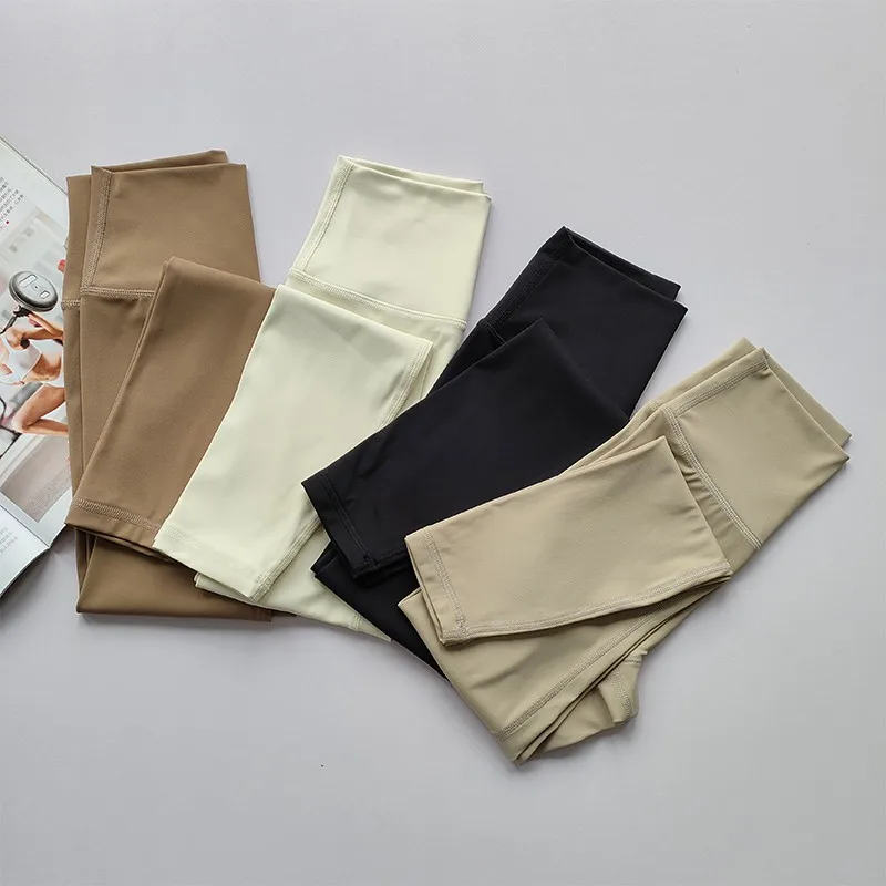 Mallas de Yoga de cintura alta para mujer, mallas deportivas suaves y transpirables, pantalones elásticos para gimnasio y Fitness, mallas deportivas de alta calidad