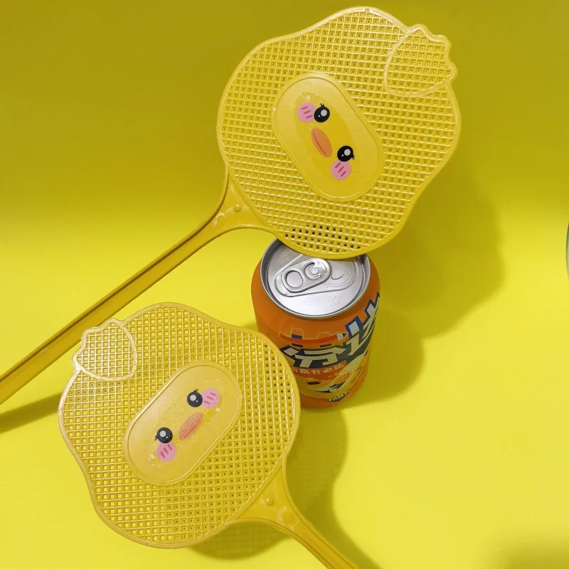 3 Matamoscas con Diseño de Patos de Dibujos Animados, Extensibles y Reforzados para Mayor Durabilidad, Aptos para el Control de Mosquitos en el Hogar, Jardín y Sala de Estar
