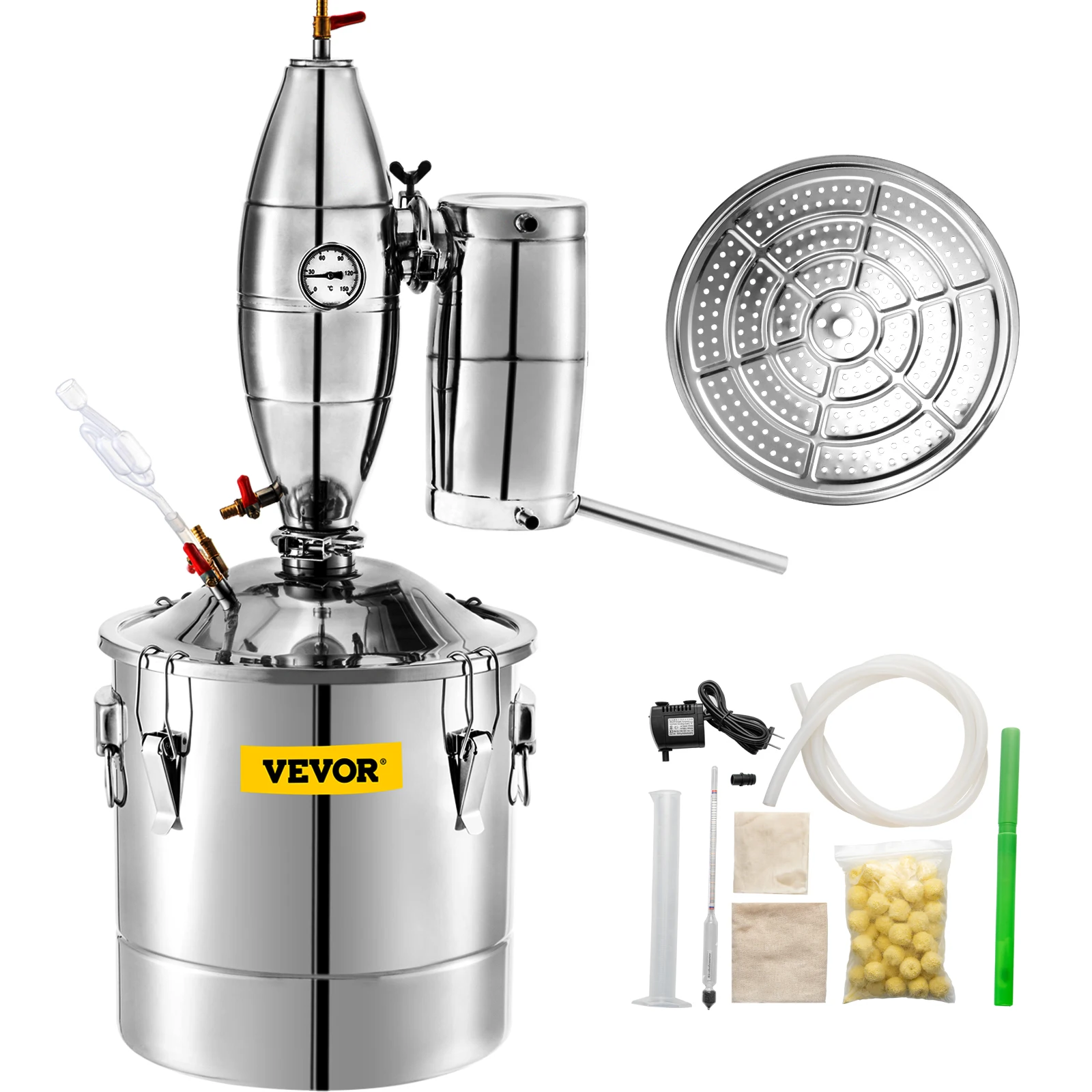 SucceBuy 20L-70L máquina destiladora de Alcohol equipo de elaboración de cerveza DIY vino Moonshine aparato dispensador Kit electrodoméstico