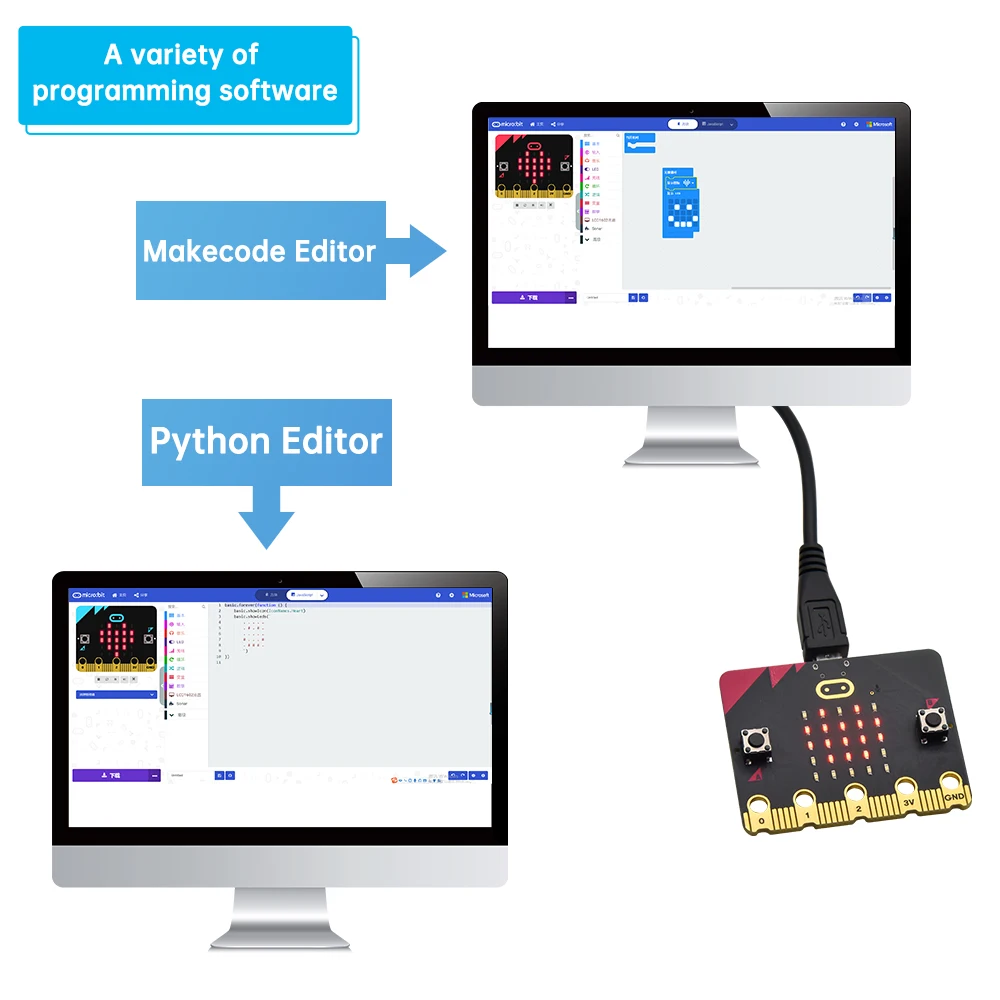 ¡Nuevo! Placa de Desarrollo Oficial Micro Bit V2.2 para BBC Micro:Bit, Proyectos DIY, Programación en Python para Educación STEM