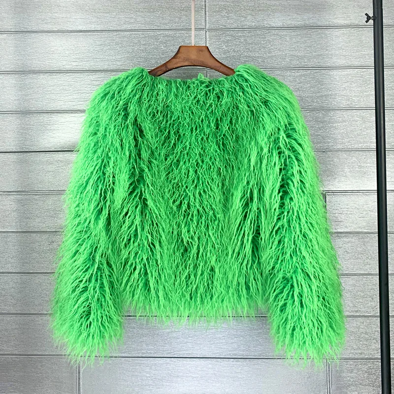 Abrigos de piel para mujer, Top de moda para otoño e invierno, abrigo de piel sintética rosa, chaquetas de piel sintética gruesas y cálidas elegantes para mujer 2022