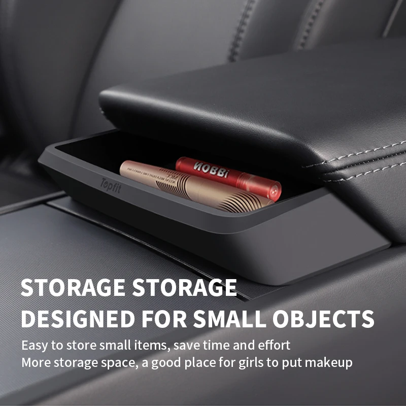 Caja de almacenamiento con reposabrazos Central para Tesla Model Y 3 Highland Juniper, estuche de almacenamiento para gafas de coche, accesorios multifuncionales