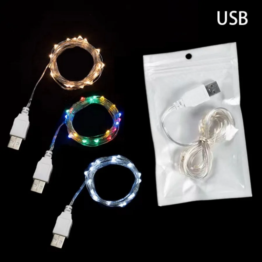 MunLii-guirnalda de luces LED de alambre de cobre para exteriores, luces de hadas impermeables para Navidad, boda, fiesta, decoraciones para el hogar