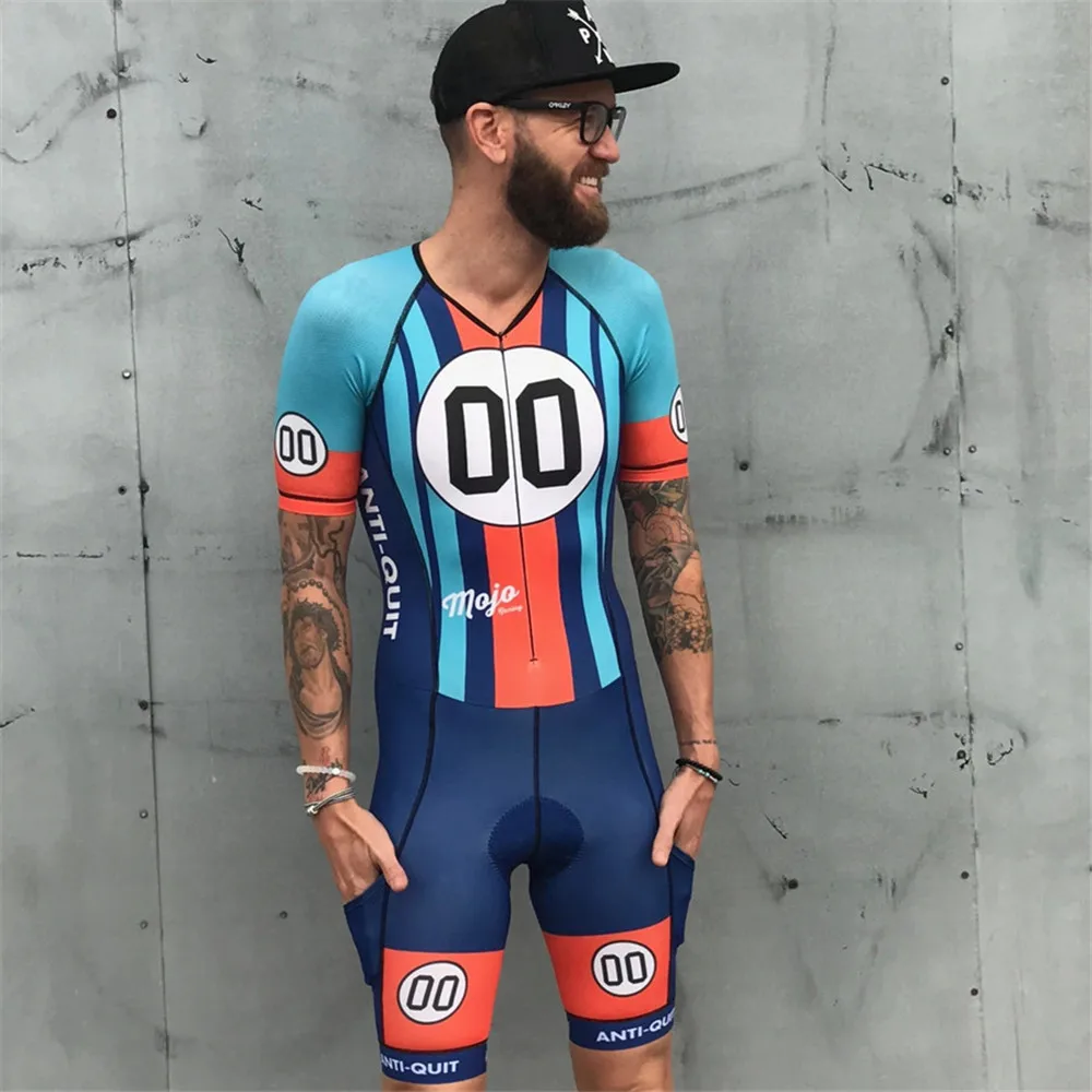 Love The Pain-traje de triatlón para equipo profesional para hombre, Jersey de ciclismo, mono, ropa de ciclismo, conjunto de manga corta 9d