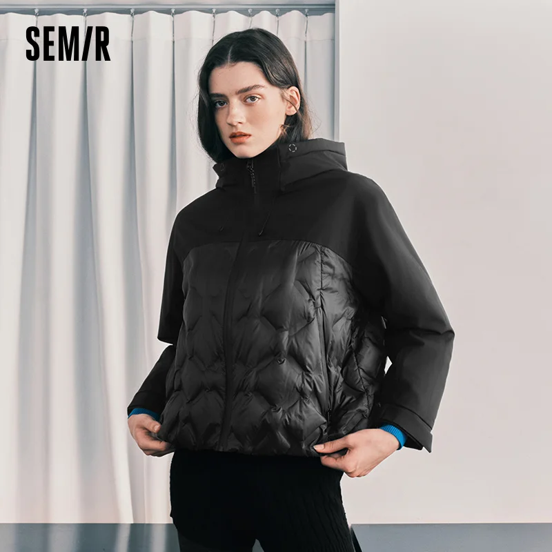 Chaqueta de Plumón para Mujer Semir, Impermeable, Resistente al Viento y a las Manchas, Ligera, con Relleno de Plumón al 90%, Diseño Panelado, Invierno 2026
