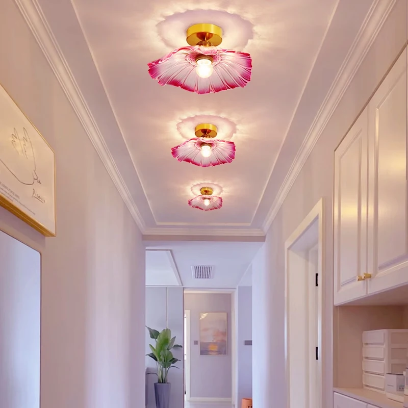Luces colgantes Vintage, lámparas colgantes de cristal de flores, iluminación de decoración del hogar, sala de estar, dormitorio, mesita de noche, accesorio de iluminación para tienda interior lamparasa de techo colgan