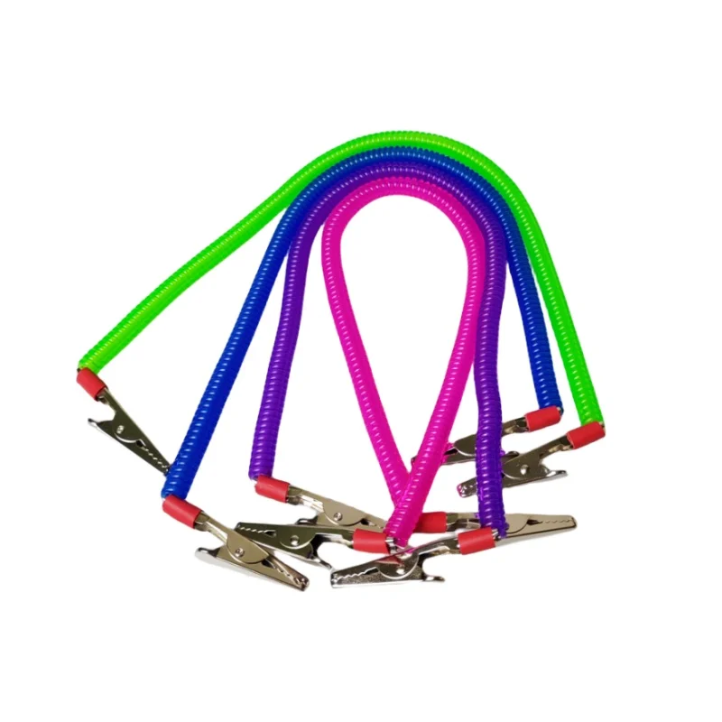 JUMTOP Clip de bufanda de expansión de resorte de doble cabeza, soporte de servilleta multicolor, Clip de babero, Clip de bufanda para uso Dental