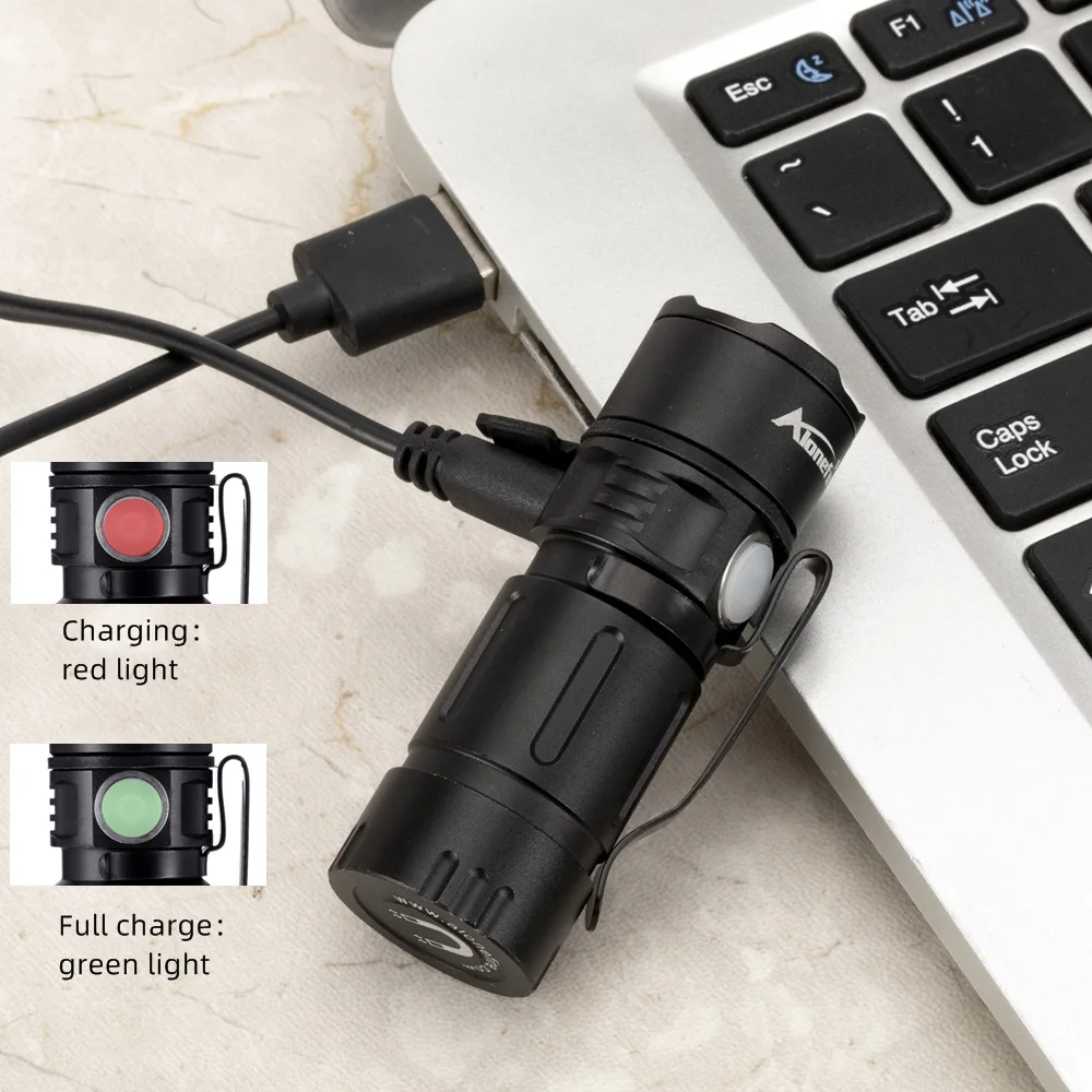 Linterna LED Portátil Mini X30 de 5W, Magnética, Recargable por USB, para Exteriores, Niños, Mujeres, Mochila, Bolsillo, Lámpara de Mano, Batería 16340