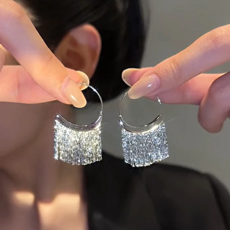 Nueva versión 925 pendientes de borla de hueso de serpiente denso de plata pendientes simples de Color dorado y plateado para mujer joyería de fiesta hermoso regalo