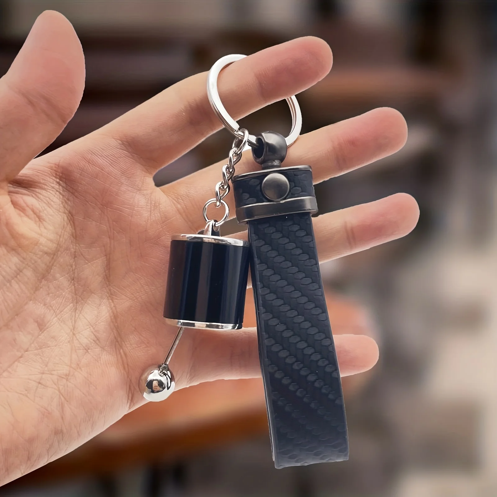 1 Pieza Llavero Creativo de Modificación de Coche para Hombre, Juguete Antiestrés para Escritorio, Aliviador de Ansiedad