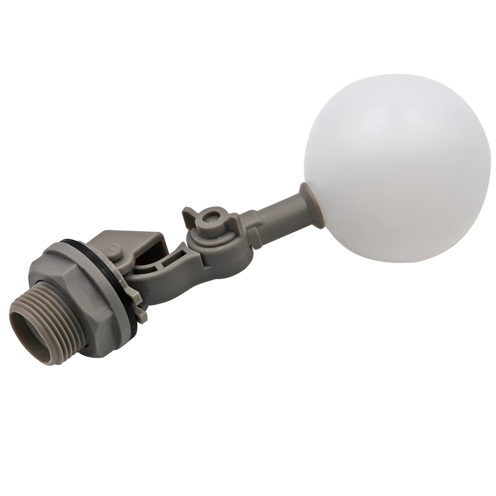 1 Uds válvula de bola flotante 1/2 "o 3/4" válvula de bola de flotador de agua ajustable de plástico para torre de agua tanque de agua bebedero de agua para ganado