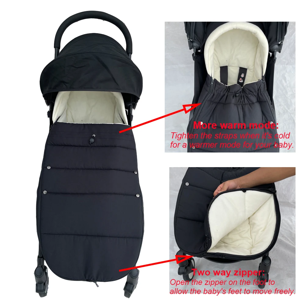 Universaln Sillero para Cochecito Compatible con todos los Cochecitos YOYO y Cochecitos Bugaboo: Resistente al Viento, Impermeable y Térmico Cálido