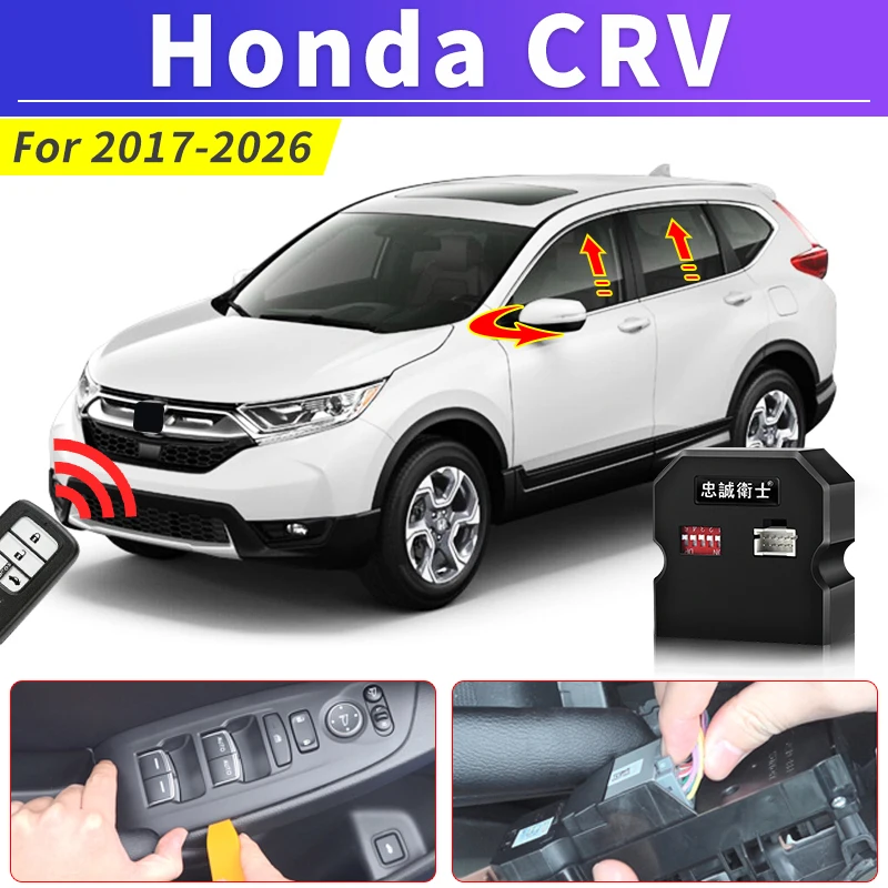 Accesorios para Honda CR-V 2017-2026: Módulo de Modificación de Ventanillas con Cierre Automático y Plegado de Espejos