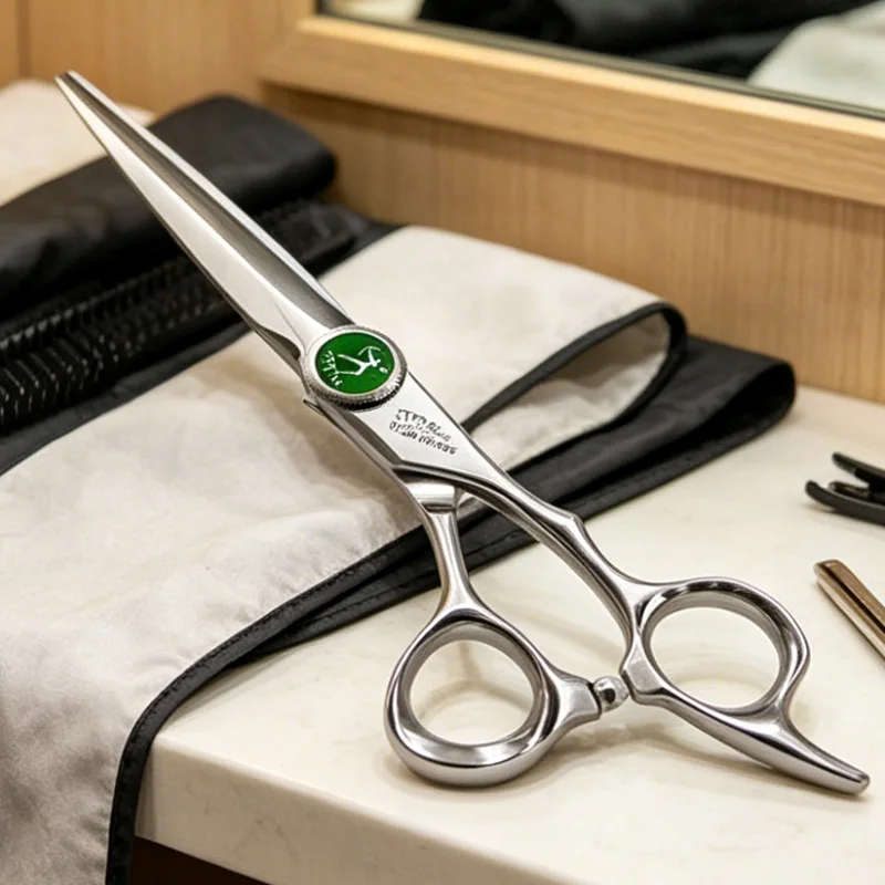 Tijeras Profesionales de Peluquería Titan para Cortar y Entresacar Cabello, Herramienta para Salón de Belleza y Barbería