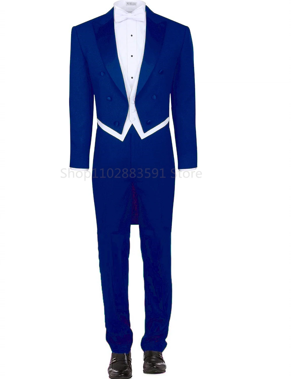 Traje de esmoquin de estilo italiano para hombre, chaqueta con chaleco y pantalones, color negro, Formal, ajustado, PARA CENA DE graduación, 3 piezas