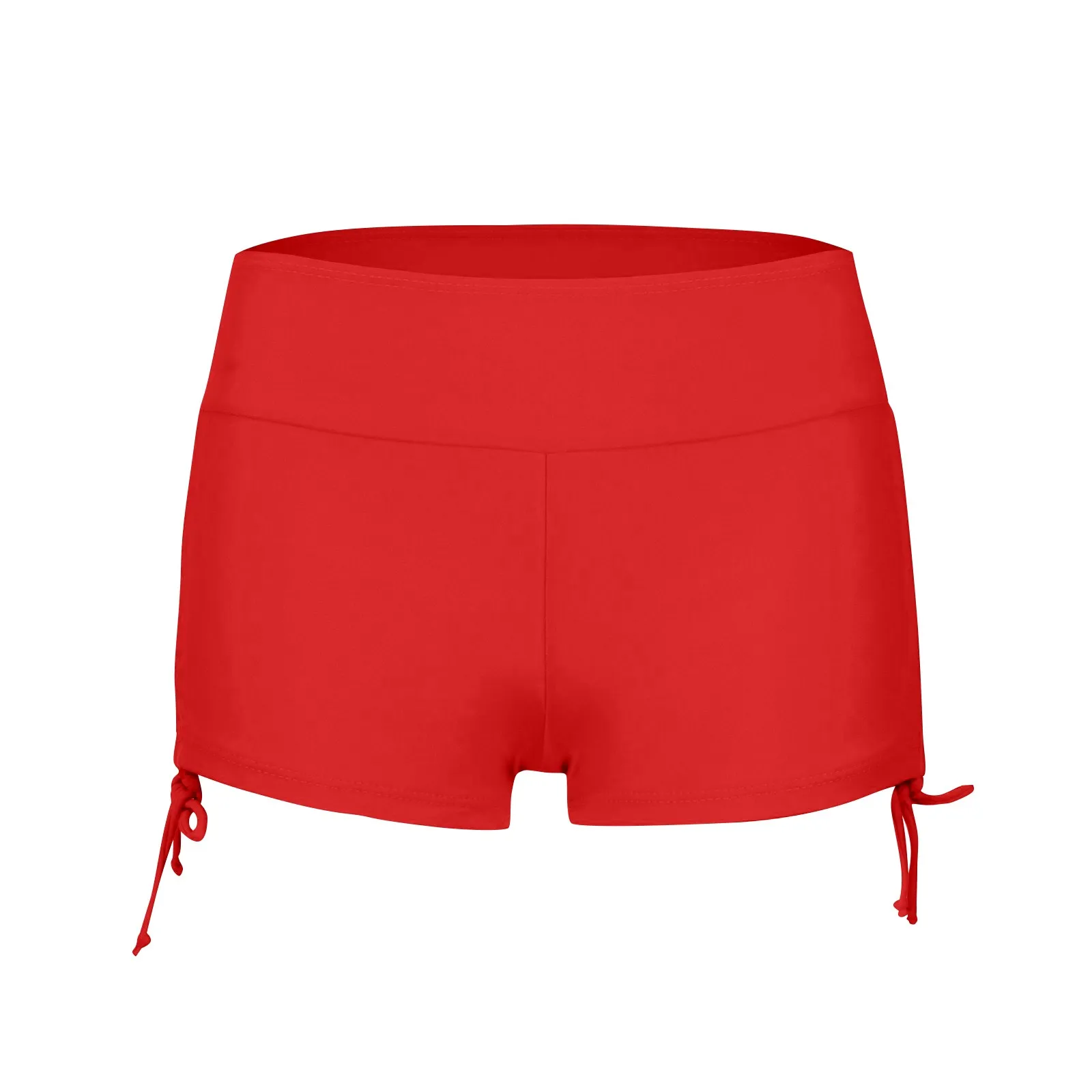 Pantalones cortos de baño para piscina y playa para mujer, pantalones cortos deportivos para Yoga, pantalones cortos de Bikini para nadar, accesorios de traje de baño de Color sólido