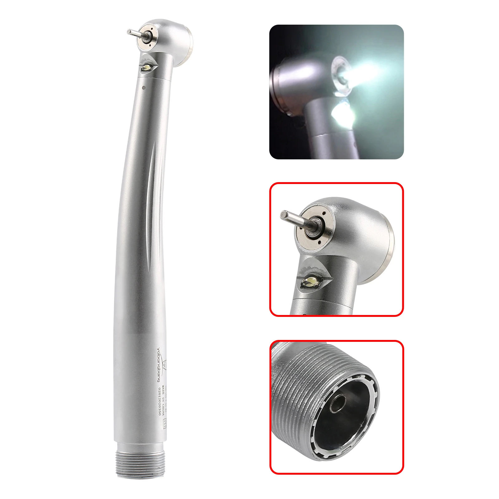 Pieza de mano Dental de alta velocidad, generador electrónico de autoalimentación LED, botón pulsador de fibra óptica, turbina de aire, Rotor de cartucho de 2/4 orificios compatible con NSK KAVO