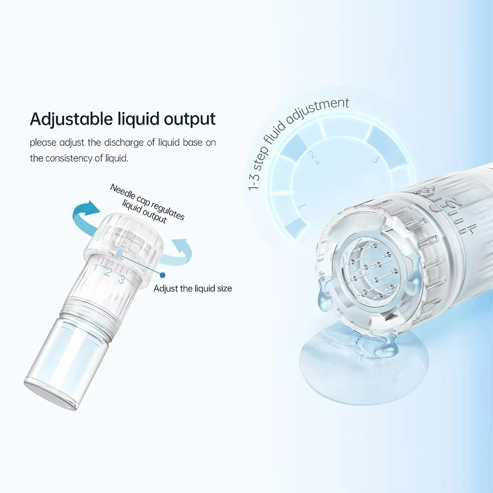 50 cartuchos de agujas desechables para Derma Pen, compatibles con Hydra Pen H5 H3, repuesto 12/36/nano