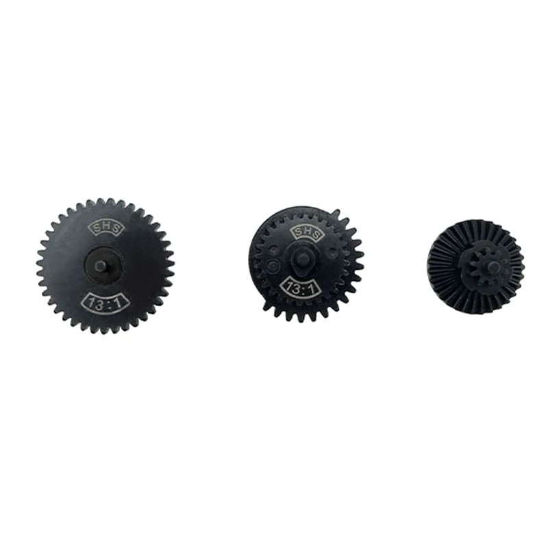 Juego de engranajes tácticos CNC, juego de engranajes SHS de corte de acero, conjunto de engranajes de alta velocidad de refuerzo helicoidal para caja de cambios Ver.2 /3 AEG EBB Airsoft