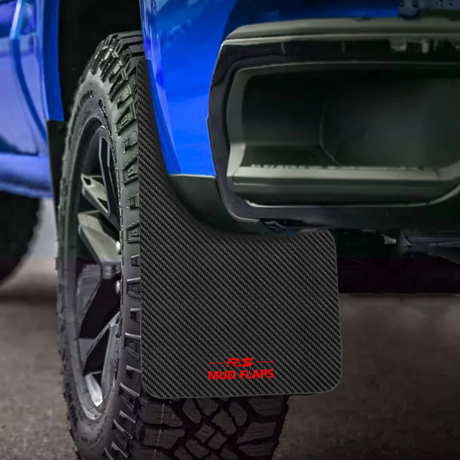 Juego de guardabarros delanteros y traseros de fibra de carbono para coche, accesorios universales para camioneta, 4 piezas